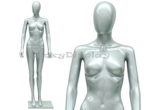 Female unbreakable egghead plastic mannequin turnable &amp;removable head ps-sf6dgeg for sale