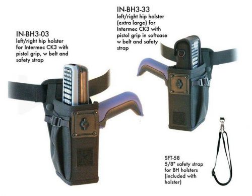 Left/right hip holster for intermec ck3 with scan handle and belt for sale