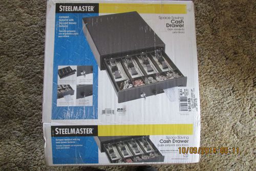 Steelmaster Cash Drawer Model 225104604 Black Checks Cash &amp; Coins