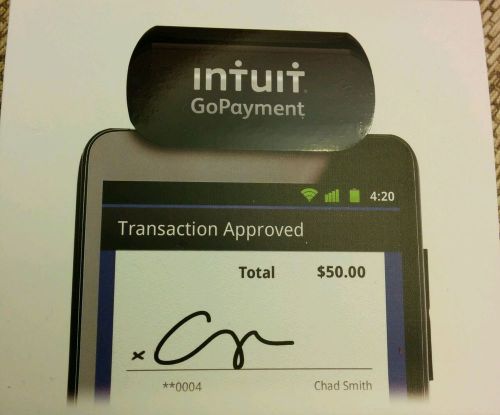 Intuit GoPayMent Mobile Payment Card Reader Credit/Debit Card System