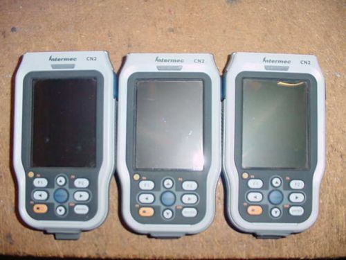 Lot of 3 Intermec 10 Key CN2 Handheld Computer Scanners for Parts/Repair only.