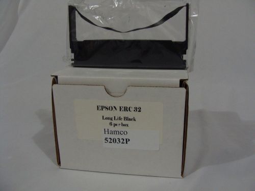 Epson Compatible ERC32 Black Ribbons New 6 Pack Individually sealed ERC-32B