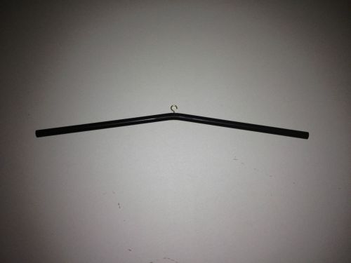 JERSEY Hanger for Display Case Frame - Black Plastic Rod with Hook