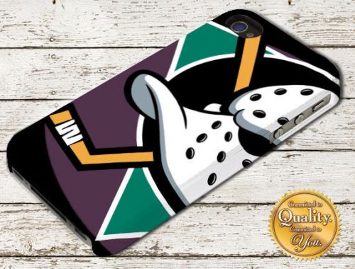 Anaheim Mighty Duck Black NHL iPhone 4/5/6 Samsung Galaxy A106 Case