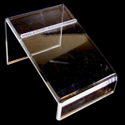 Acrylic shoe display holder riser 9” length 6.5” wide for sale