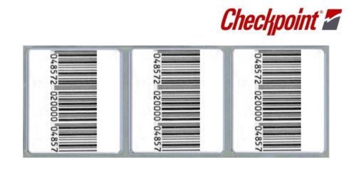QTY 24,000 Checkpoint SuperLabel EAS Security Label Barcode 1.22&#034;x1.26&#034; 8.2 MHz