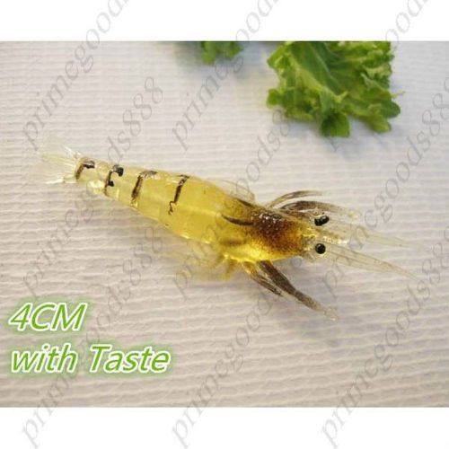 4 cm Plastic Translucent Ultra realistic Life Soft Shrimp for Fishing Fish Real