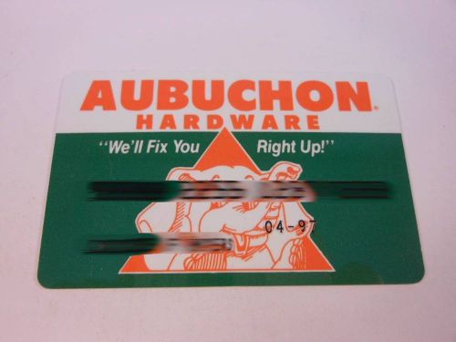 VINTAGE CREDIT CHARGE CARD AUBUCHON HARDWARE EXP 4/97 C3734