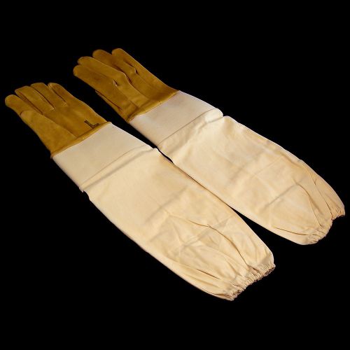 Non Ventilated Leather Bee Keeping Gloves Size Large