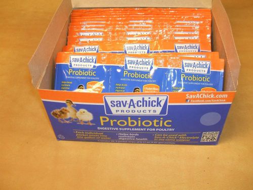 60 PACK CARTON of SAV-A-CHICK ELECTROLYTE &amp; VITAMIN MIX 4 CHICK WATER/Probiotic