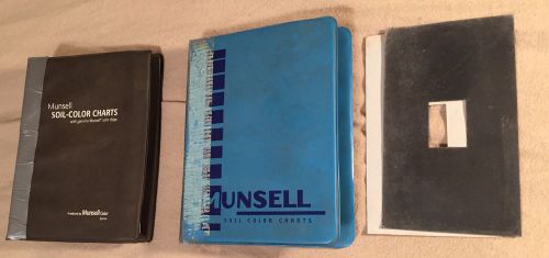 2 MUNSELL SOIL COLOR CHARTS BOOKS WASHABLE EDITIONS TPPCBOXX