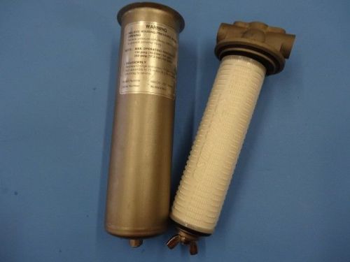 Osmonics 3/4&#034; stainless filter housing and filter hx0110-.75t for sale