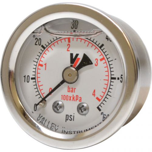 Valley grade a back mount 1 1/2in glycerin filled gauge-0-60 psi #0240gxb60 for sale