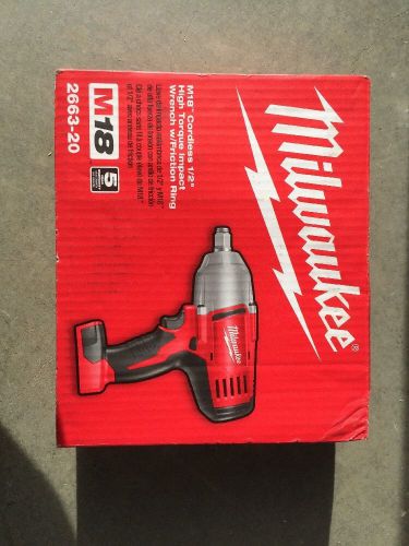 Milwaukee 2663-20 M18 1/2&#034; High Torque Impact Wrench Bare Tool