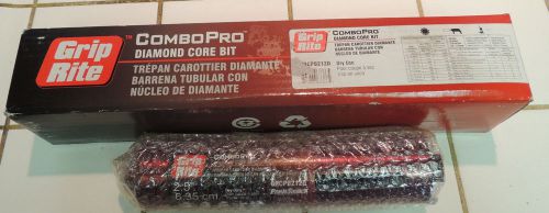 NEW Grip-Rite Combo Pro 2-1/2&#034; Diamond Core Dry Use Drill Bit GRCPB212D