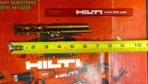 2 masonry percussion bit set, 1/2&#034;, 3/8&#034; x 6&#034;, preowned, mint cond.,  fast ship for sale