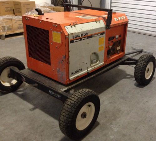 Kubota diesel generator gl-6500s  trailer mounted for sale