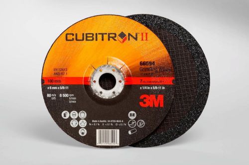 3m cubitron ii depressed center grinding wheel t27 66594 7 in x 1/4 in x 5/8-11 for sale