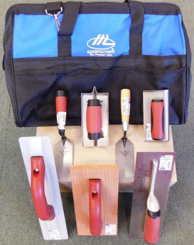 Marshalltown 16205 ctk3 7-pc concrete apprentice tool kit w/ nylon bag, new for sale