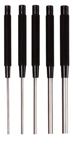 Starrett S248 Extended length Drive Pin Punch 5-Piece Set, 1/8&#034;-3/8&#034;