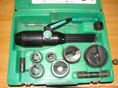 Greenlee 7806 sb hydraulic knock out set for sale