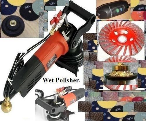 3/8&#034; 1 1/4&#034; radius bullnose wet polisher 3 cup 40 pad granite marble concrete for sale