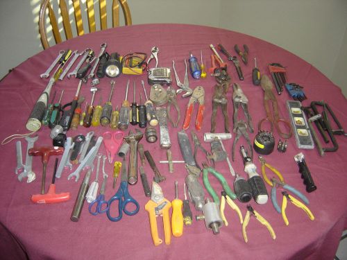 Hand Tools Lot of over 130 pcs. 25 Lbs. Large Variety Some Vintage Tools