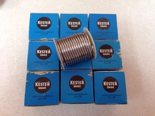 Kester Solid Wire Solder 10 rolls 1# ea 40/60 Alloy .125 Dia One Pound each