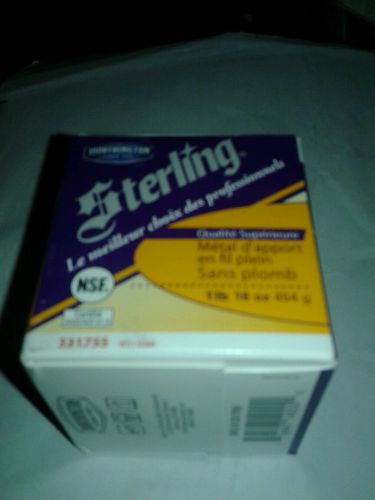 Sterling Premium Lead Free Solid Solder Wire  1lb Roll  #331755  MADE IN THE USA