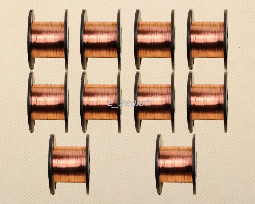 10pcs new 0.1mm copper solder soldering ppa enamelled reel wire for sale