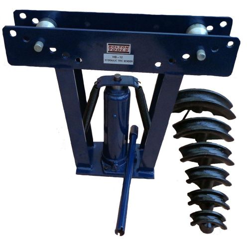 Bolton heavy duty 12 ton hydraulic manual pipe bender 6 dies tubing tube bending for sale