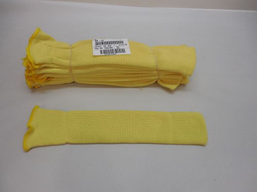KEVLAR / COTTON TUBE SLEEVE 13&#034; LONG 1 SIZE FITS MOST QTY-6 PAIR NEW PROTECTION