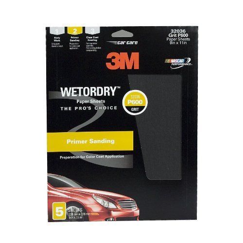 3m 32036 Imperial Wetordry 9&#034; X 11&#034; Sheet - 5 Sheets Per Pack