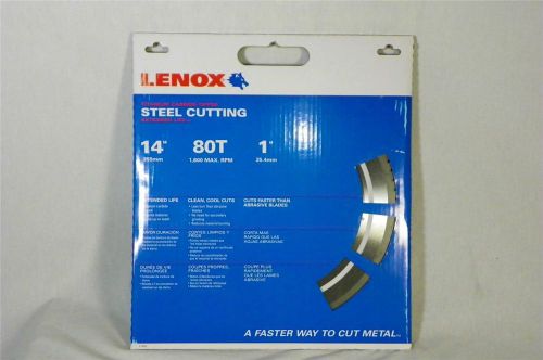 New lenox 21891 14&#034; x 80 tooth steel cutting saw blade fast shipping for sale