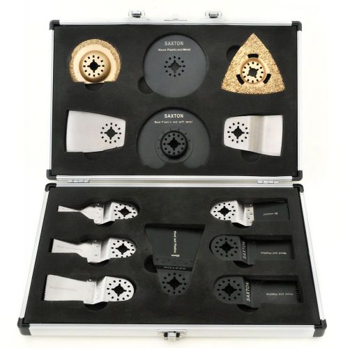 13 saxton blades universal case set fein multimaster bosch makita multitool for sale
