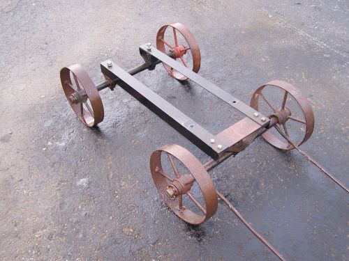 Original fairbanks morse z hit miss gas engine cart truck wagon steel wheels wow for sale