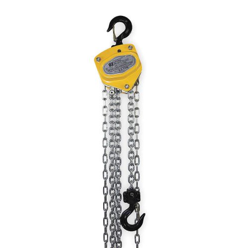 Manual chain hoist, 1000 lb., lift 20 ft. oz005-20chop for sale