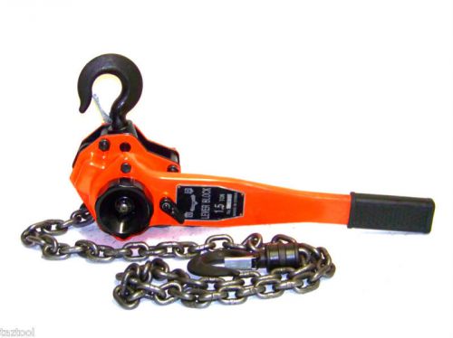 1-1/2 ton lever block hoist chain ratchet come along for sale