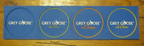 Grey Goose RUBBER BAR RAIL MAT! 4&#034; X 15.5&#034; WIDE Man Cave Restaurant Pub