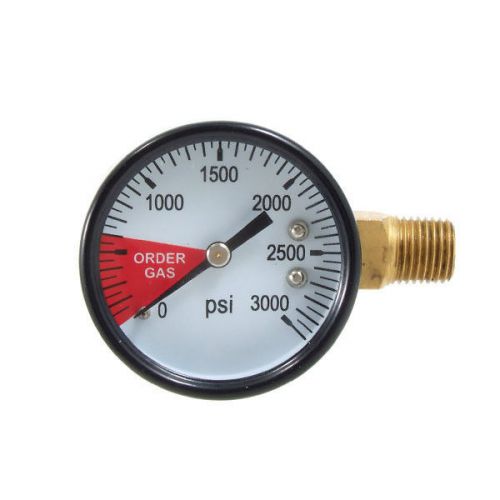 Replacement regulator gauge 0-3000 right hand thread - co2 kegerator gas reader for sale