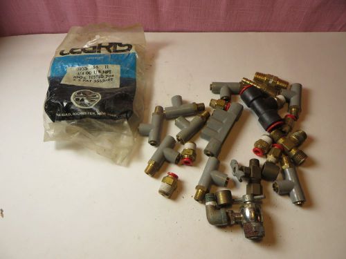Odd lot of legris fittings - sealed package of 10 # 3103 + 20 odd sizes new for sale