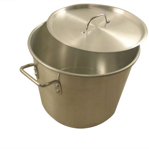 BRAND NEW 60L ALUMINIUM STOCK POT W/ HANDLE + LID CAMPING HOME KITCHEN COOKING