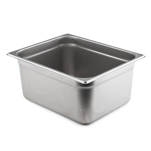 Winco (stp-206) half size food pan, 6&#034; deep, stainless steel, 22 gauge, hotel for sale