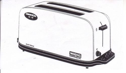 WARING WCT704 COMMERCIAL POP UP TOASTER 4 SLICE NEW IN BOX