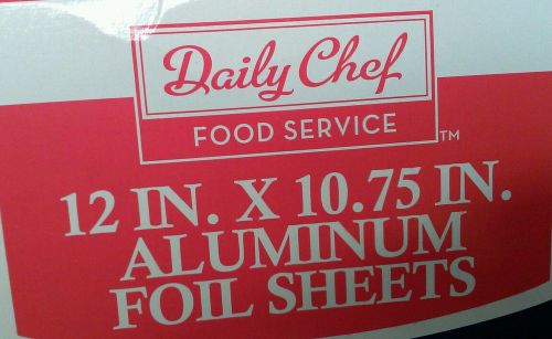 Daily &amp; Chefs Foil Sheets 12&#034; x 10.75&#034; - 500 ct - Value Pack - On Sale