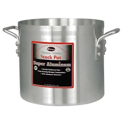 Winco AXS-16 Stock Pot, 16 Quart (4.0Mm / 3003), Aluminum