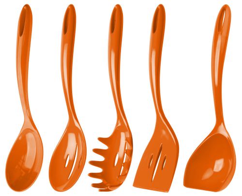 Zak! splice 5 piece utensil set orange for sale