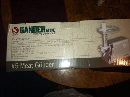 Gander Mt. stainless steel.  #5 Meat grinder Brand NEW