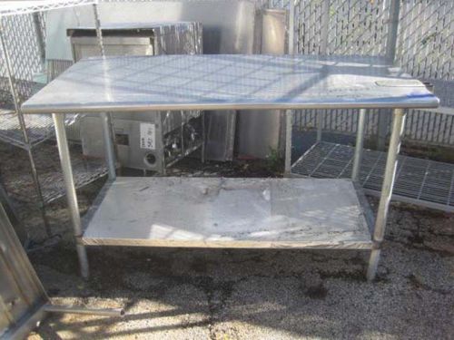 60&#034; Stainless Steel Work Table with Undershelf