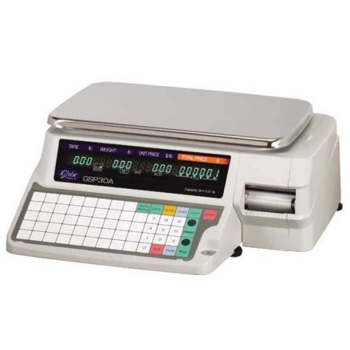 Globe gsp30a label printing scale 30 lb 115v for sale